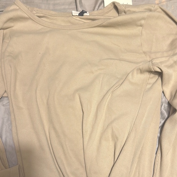 Beige Ribbed Top - Picture 3 of 3